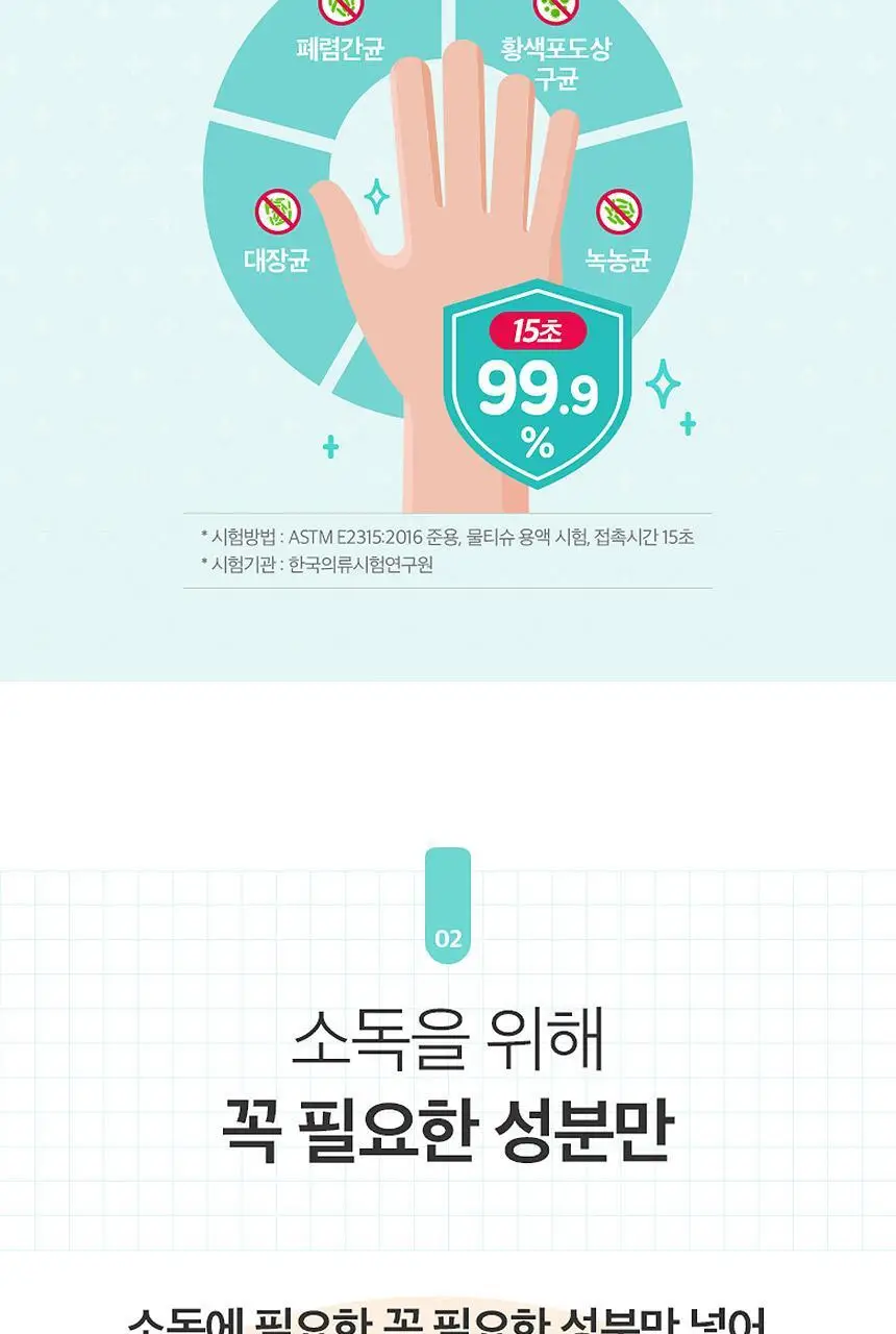 [업체배송] 그린핑거 손소독 물티슈 20매X10팩 상세페이지 5